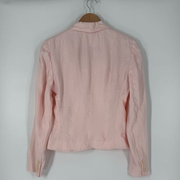 Lauren Ralph Lauren Linen Blazer in Light Pink | Size 6 - Picture 4 of 6
